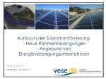 Vortrag Finanzierung von Photovoltaikanlagen